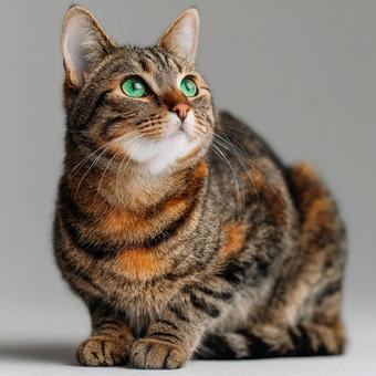 優雅に座る高級感あふれる猫のポートレート 優雅に座る高級感あふれる猫のポートレートの写真