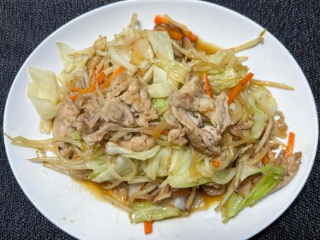 肉野菜炒め 肉野菜炒め,肉野菜,炒め物の写真素材