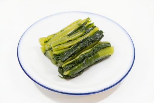 野沢菜 漬物の写真