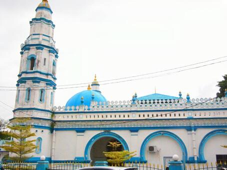 イポーモスク イポー,モスク,青いモスクの写真素材