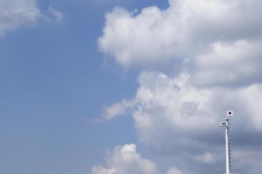 空 日本国旗 空 日本国旗の写真