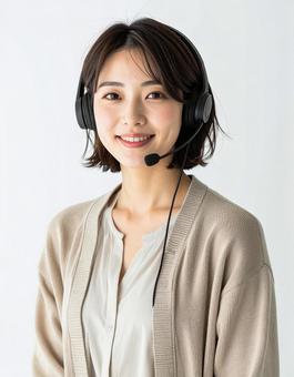 コールセンターの女性02の写真