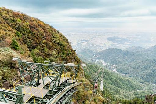 三重　御在所岳　ロープウェイ 御在所岳,山,御在所山の写真素材