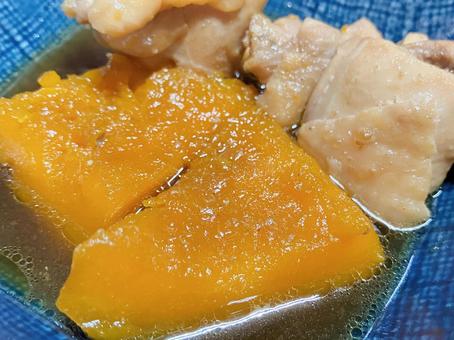 カボチャと鶏肉の料理 カボチャ,冬野菜,鶏肉の写真素材