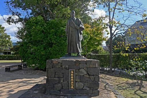 山口・萩市 高杉晋作立志像 高杉晋作,立志像,山口の写真素材