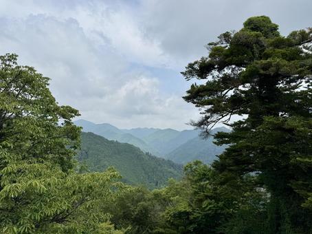 高尾山からの景色 高尾山からの景色 高尾山,お地蔵様,山の写真素材