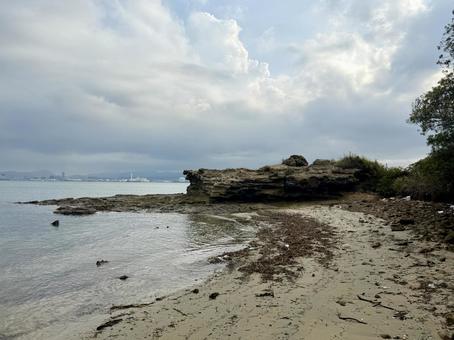 山口県彦島 竹ノ子島の磯辺 山口県彦島 竹ノ子島の磯辺の写真