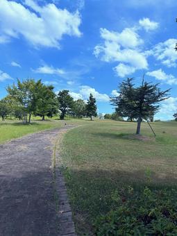 Blue sky and gentle road, JPG Blue sky and gentle road, JPG