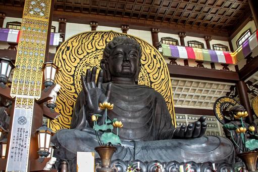 勝山市 清大寺越前大仏（福井） 越前大仏,清大寺,仏像の写真素材
