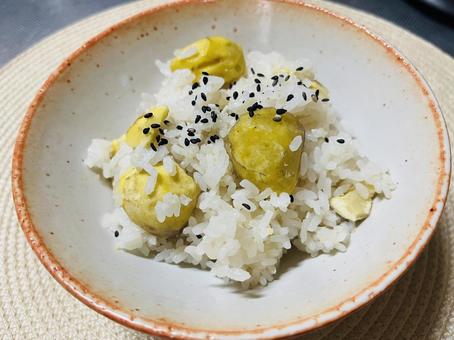栗ご飯 栗ご飯 栗,秋,ご飯の写真素材