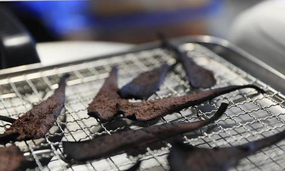 香茸(コウタケ)乾燥中 香茸(コウタケ)乾燥中 香茸,コウタケ,シシタケの写真素材