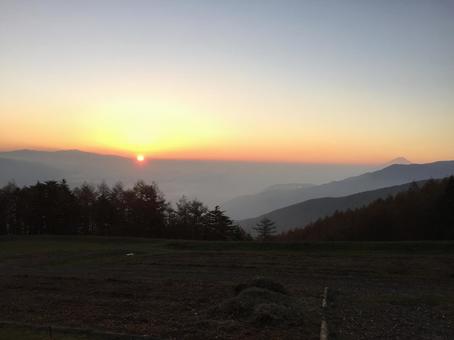 ご来光と富士山 ご来光と富士山 富士山,ご来光,御来光の写真素材