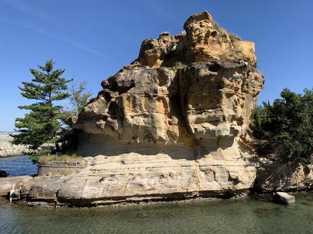 絵島2 絵島,おのころ島,神話の写真素材