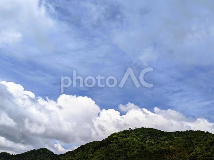 魅力的な青空と山脈 青空,背景素材,壁紙の写真素材