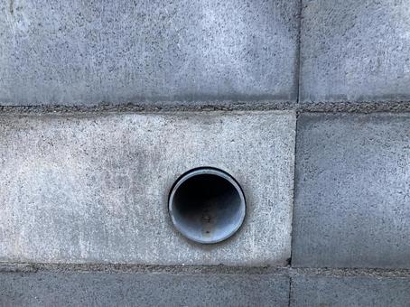 ブロック外壁テクスチャーの写真