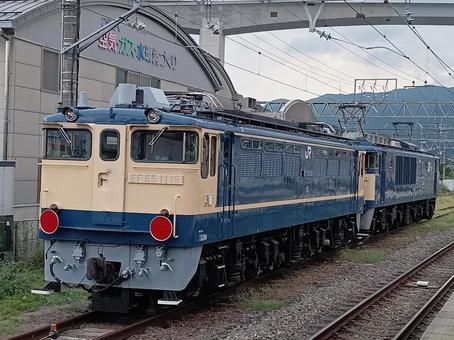 長野配給 ef６５形,電気機関車,機関車の写真素材