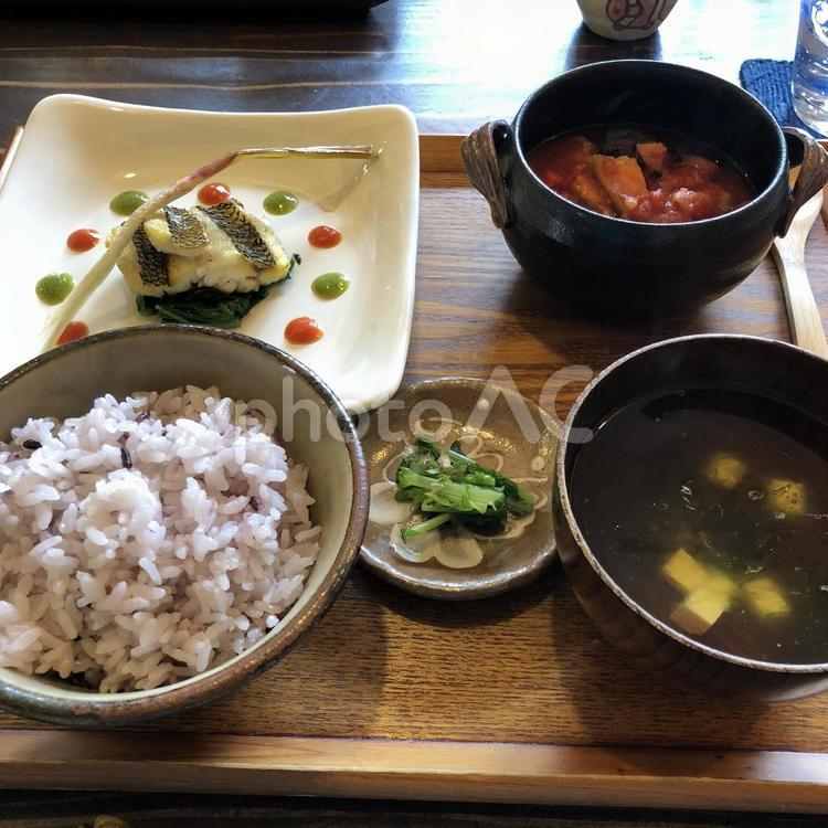 石垣島の選べる和食定食 沖縄,石垣島,okinawaの写真素材