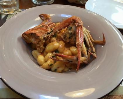 蟹のニョッキ イタリア料理 蟹のニョッキ イタリア料理 蟹,ニョッキ,シーフードの写真素材
