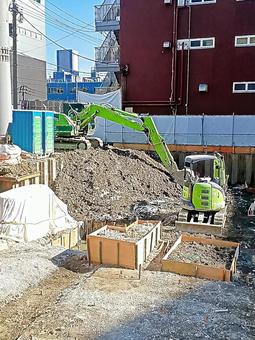 工事現場 工事現場の写真