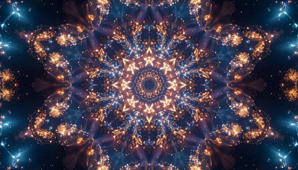 星のように輝く万華鏡の写真
