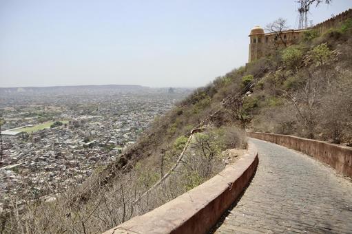 インド ジャイプル 砦への山道 インド ジャイプル 砦への山道 海外,インド,旅行の写真素材