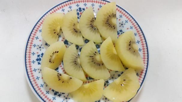 キウイフルーツカットBの写真