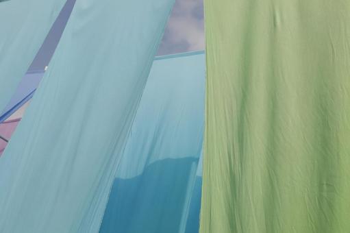 カラフルな布 壁紙,空,布の写真素材