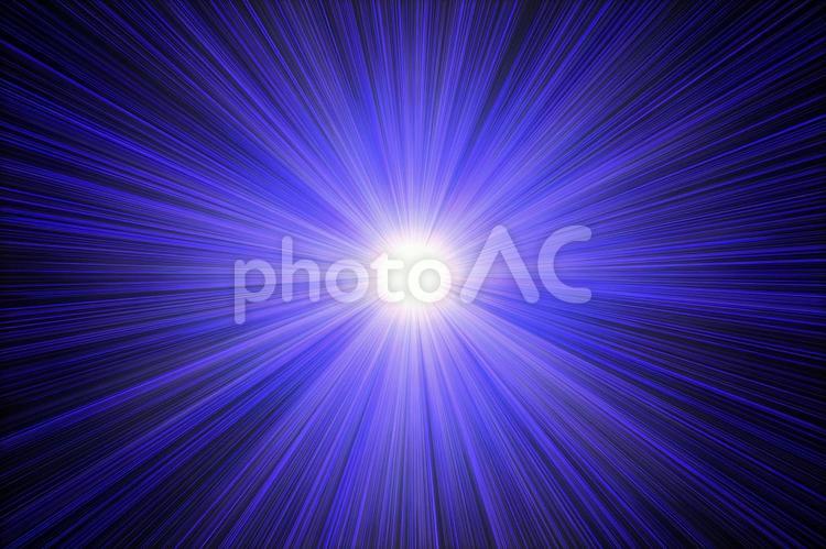 青の集中線壁紙素材 放射線,光,閃光の写真素材
