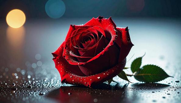 一輪の薔薇の花の写真