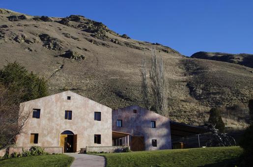 ニュージーランドのワイナリー 風景,青空,空の写真素材