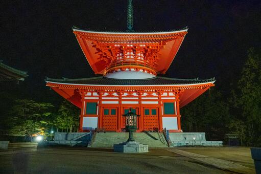 高野山　壇上伽藍　根本大塔 高野山,壇上伽藍,根本大塔の写真素材
