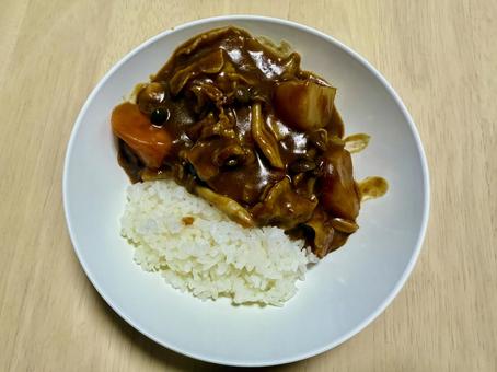 カレーライス カレーライス カレーライス,カレー,人参の写真素材