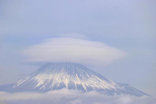 富士山 かさ雲 富士山 かさ雲の写真