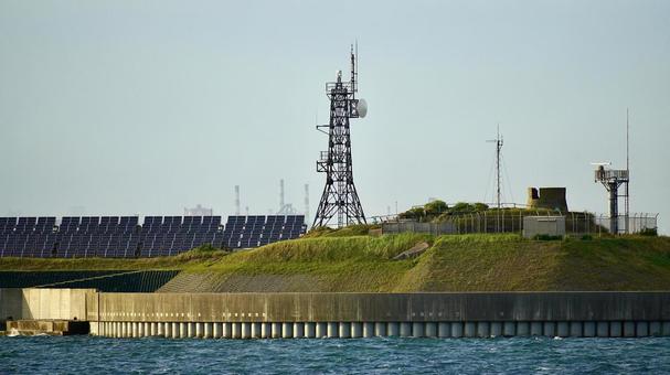 東京都の第二海堡の拡大写真 東京都の第二海堡の拡大写真の写真