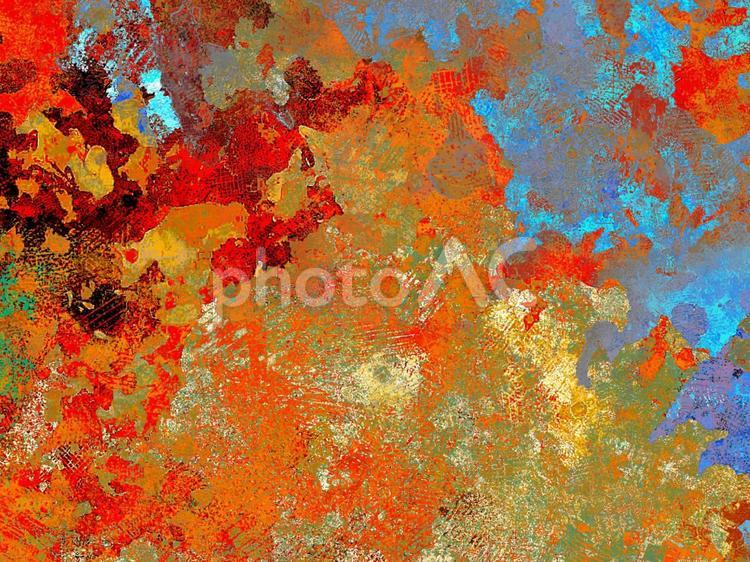 幻想的なオレンジ色のテクスチャ背景 横長,背景,壁紙の写真素材