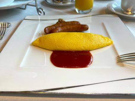 プレーンオムレツ プレーンオムレツ オムレツ,プレーン,たまごの写真素材