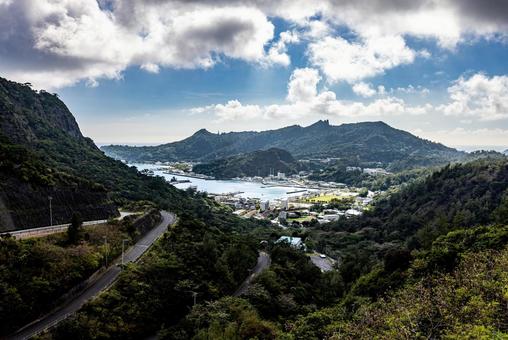 小笠原諸島 父島の風景 小笠原諸島 父島の風景 父島,小笠原諸島,山の写真素材