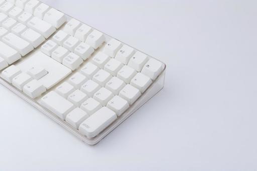 白いキーボード 白いキーボード キーボード,キー,入力機器の写真素材