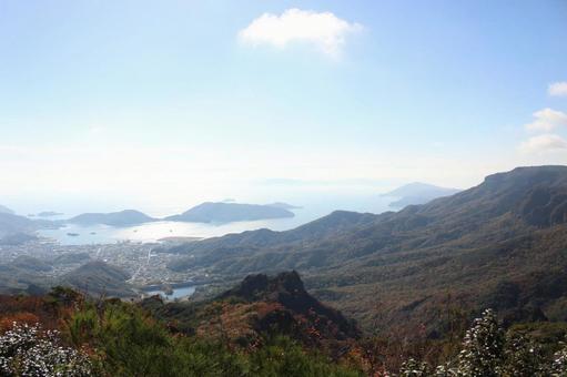 多島美@寒霞渓 山,空,風景の写真素材