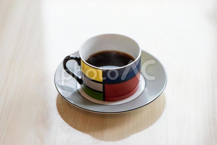 ほっと一息つくカフェタイム ホットコーヒー,ホット,コーヒーの写真素材