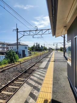 小俣駅 小俣駅 駅,田舎,閑散の写真素材