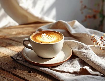 カフェラテの写真