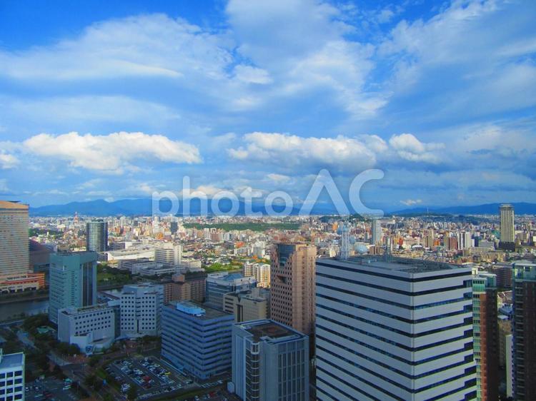 福岡県の町並み 福岡県,町並み,街並みの写真素材
