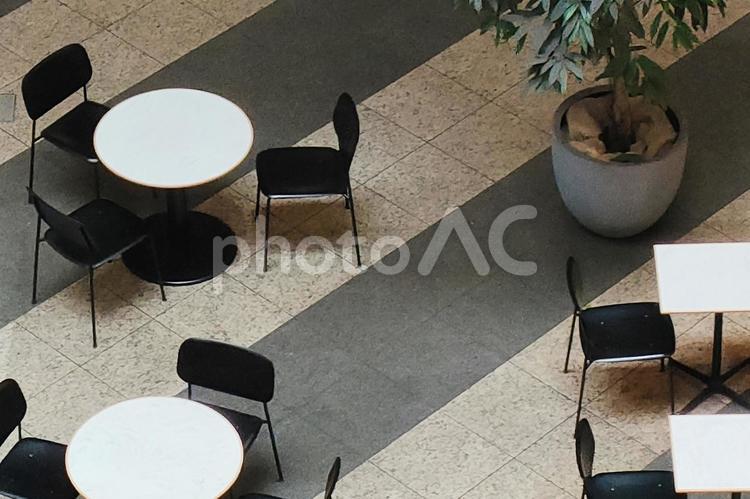 お洒落なカフェの背景素材 カフェ,喫茶店,レストランの写真素材