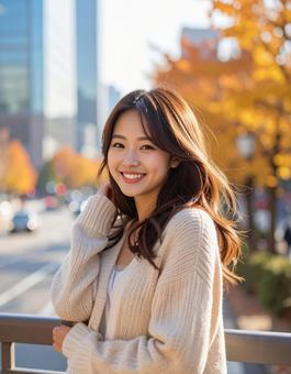 ストリートスナップ風の写真