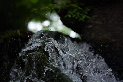 山に流れる清流 川,河川,風情の写真素材