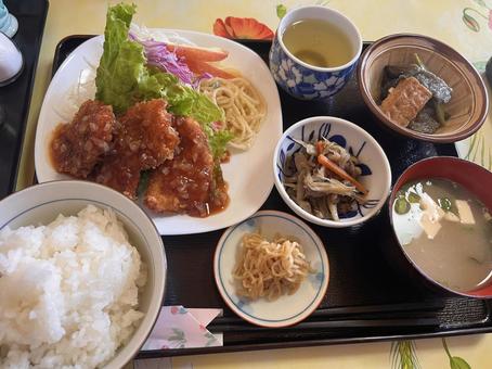 ランチ ランチ,ごはん,定食の写真素材
