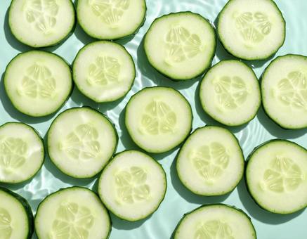Cool cucumber slices and ripples, cucumber, cucumber, cucumber, JPG