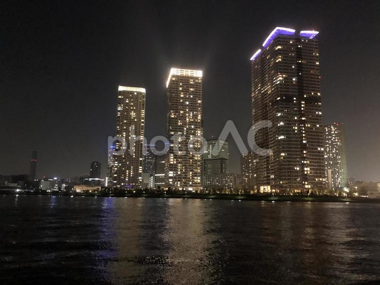 東京 晴海の夜景 東京 晴海の夜景 夜景,晴海,晴海埠頭の写真素材