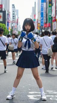 闘う女子高生 闘う女子高生の写真